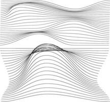 Flowing Abstract Wave Design vector
