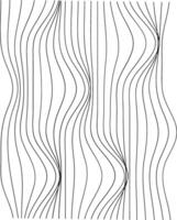 Minimalist Wavy Line Art in Monochrome vector
