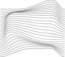 Abstract Grid Pattern with Wavy Lines vector