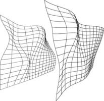Dynamic Line Art in Abstract Patterns vector