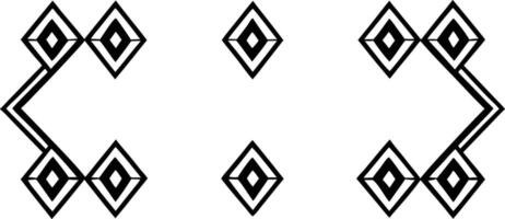 A black and white drawing of four geometric shapes vector