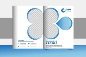 Medical Brochure and Company Profile Folder with Cover Design Template vector