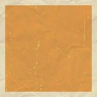 Old Paper Sheet Textured Background with Frame in Mid Century Style vector