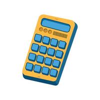 Calculator icon in isometric 3d style on a white background. Calculator icon isolated on white background for your web and mobile app design, Calculator logo concept vector