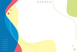 Abstract background with colorful shapes and lines vector