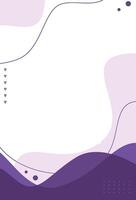 A purple background with a white square vector
