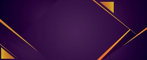 Abstract purple and gold background with triangles vector
