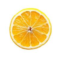 Lemon portion. element isolated on transparent background. photo