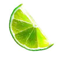 Lime wedge. element isolated on transparent background. photo