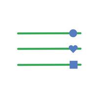 Icon slider unique design with blank background vector