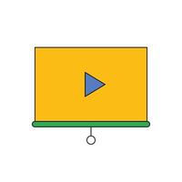 Icon presentation unique design with blank background vector