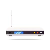 Router isolated on white background. vector