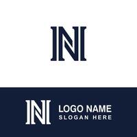 Stylish logo with N concept. Modern and easy to remember. vector