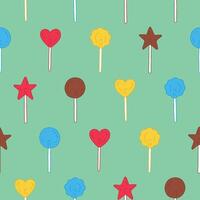 Collection of Lollipop Seamless Pattern illustration Design vector