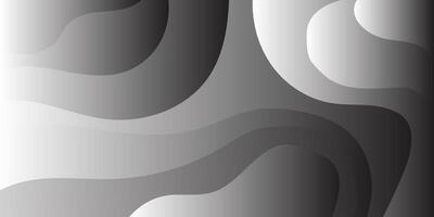 Dynamic Liquid of black and white Gradient Abstract Background vector