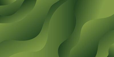 Dynamic Liquid of Dark Green Gradient Abstract Background vector