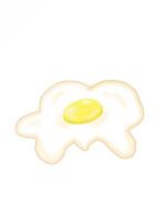 textured Fried Egg Illustration for Creative Projects vector