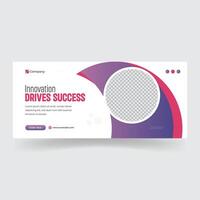 Minimal Corporate Business Web Banner Design vector