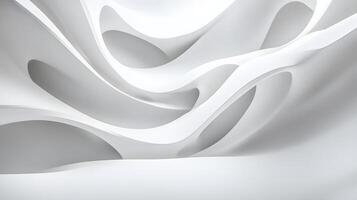 A white background with a series of white lines that look like they are curving photo