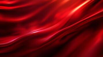 A red fabric with a wave pattern photo
