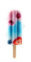 Colorful homemade popsicle with fruit and ice in a refreshing summer treat photo