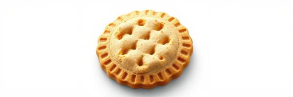 Deliciously baked dessert resembling a pie on a clean surface photo