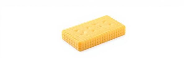 Crispy yellow cracker rests on a clean surface, ready for a snack or meal enhancement option for any occasion or gathering photo