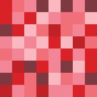Red monochromic seamless pattern made of squares of different sizes and different shades vector