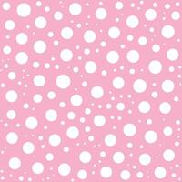 Pink and White Dots Pattern Seamless Background vector
