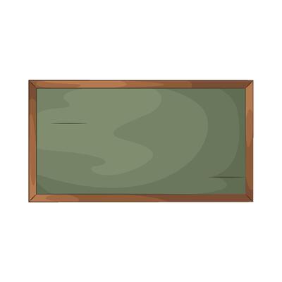 very wide blackboard illustration