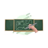 write on the chalkboard vector