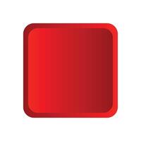 red square button sign vector