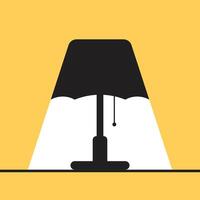 lámpara destacar icono en plano estilo. destacar ilustración en aislado antecedentes. ligero bulbo firmar negocio concepto. vector