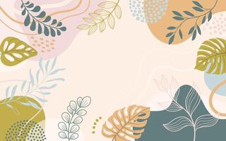 Design poster spring background with beautiful. vector