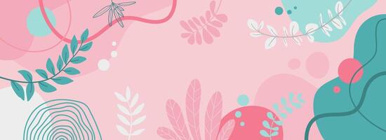 Design templates spring background with beautiful. vector