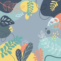 Banners with spring leaves. Colorf background for design vector