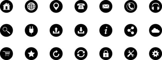 Web icon set vector