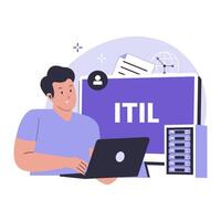 Information technology infrastructure library vector