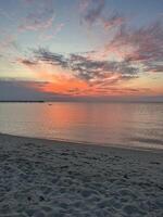 Sunset at the beach photo