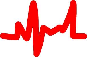 Heart rate symbol illustration artclip with isolated white background vector