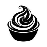 Mocha Mousse Dessert Illustration in Elegant Style Ideal for Gourmet Branding and Banner Designs vector
