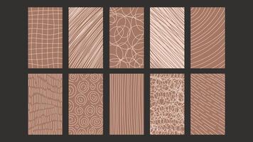 Mocha Mousse 1920x1080 Backgrounds set vector