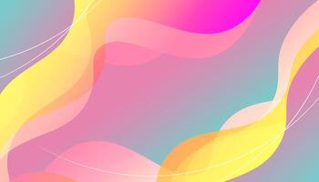 Colorful Abstract Waves Graphic Design vector