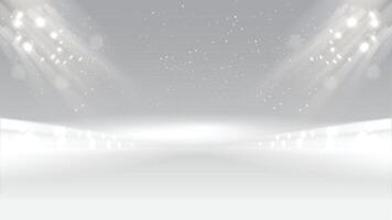 Abstract stage white gray background lighting communication concept, technology vector