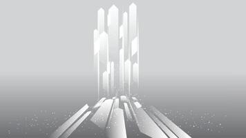 Abstract technology white gray background Hi-tech communication concept, technology vector