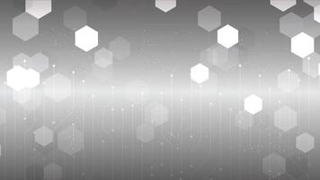 Abstract technology white gray background Hi-tech communication concept vector
