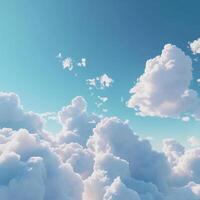 beautiful sky with clouds in daylight photo