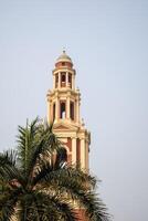 Sacred Heart Cathedral Church located at Connaught Place, Delhi, India, Beautiful architectural view from outside of Cathedral Church in Central Delhi during evening time photo