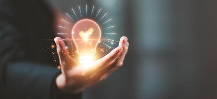 Connecting success and problem solution from creativity ,strategic planning to develop organization into future, problem solution success ,visionary decisions for success photo