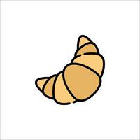 A croissant icon on a white background vector